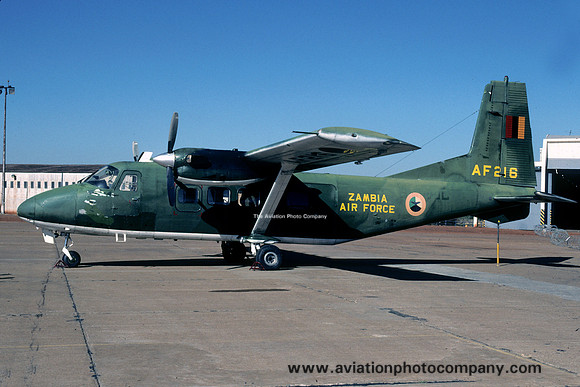 Zambian Air Force Harbin Y-12 AF216 (2000)