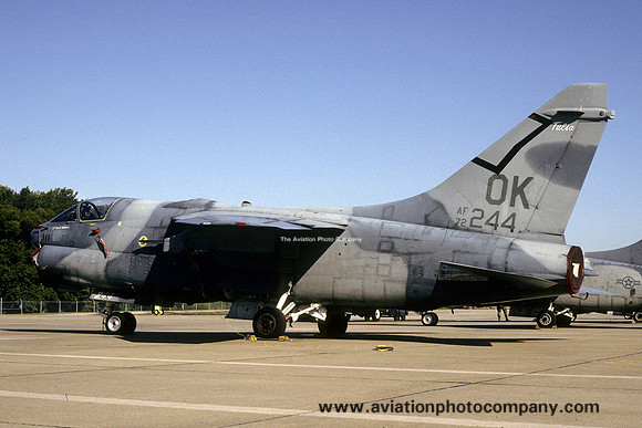USAF Oklahoma ANG 125 TFS LTV A-7D Corsair 72-0244/OK