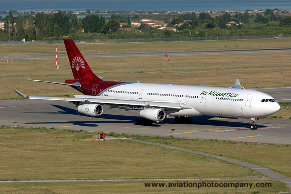 Air Madagascar Airbus A340-300 TF-EAB at Marseille (2013)