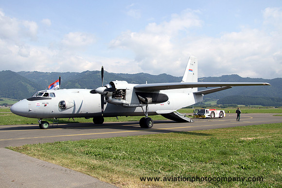 Serbian Air Force 138 TAE Antonov An-26 73186 at the Zeltweg Airshow (2013)