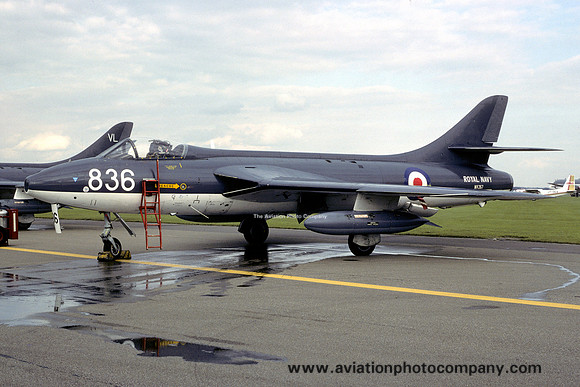 Royal Navy FRADU Hawker Hunter GA.11 WV257/836 (1980)
