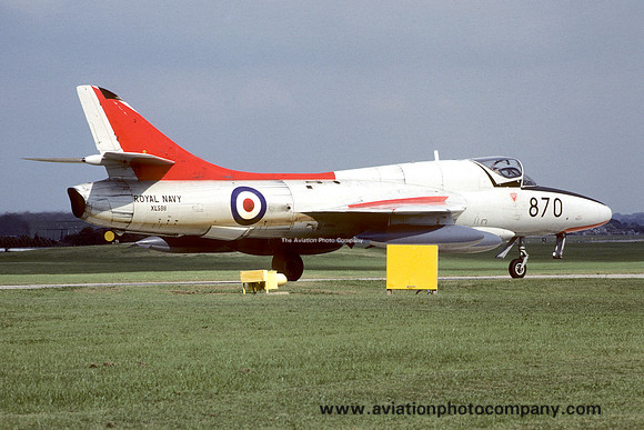 Royal Navy FRADU Hawker Hunter T.8C XL598/870 (1980)