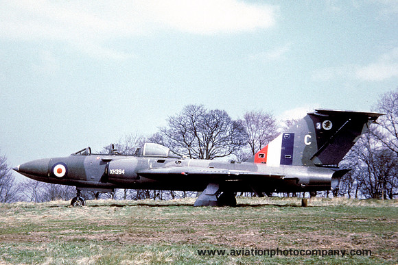 RAF Gloster Javelin T.3 XH394 at the Catterick Fire School (1968)