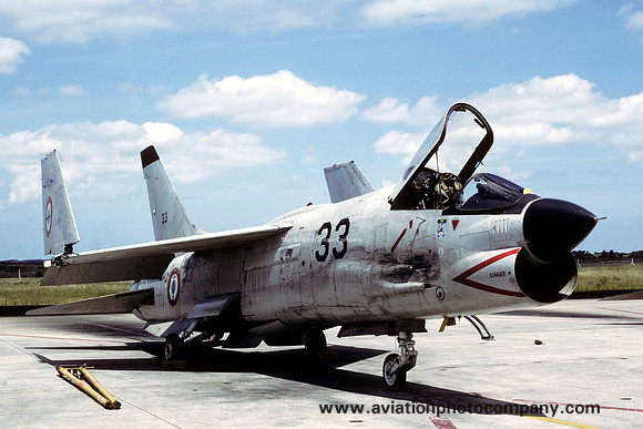 French Navy 12F Chance F-8E Crusader 33 (1982)