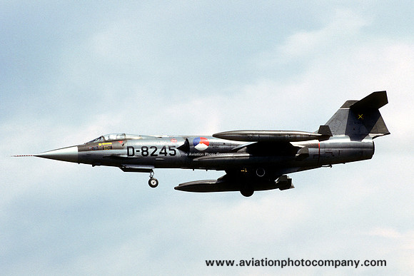 Dutch Air Force 312 Squadron Lockheed F-104G Starfighter D-8245 (1982)