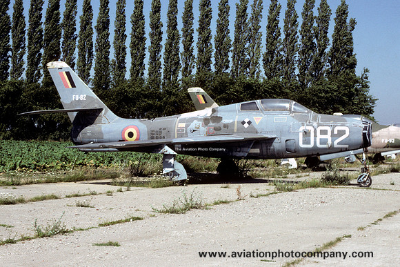 Belgian Air Force Republic F-84F Thunderstreak FU-082