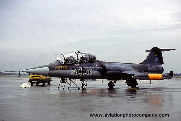 German Air Force WS10 Lockheed TF-104G Starfighter 28+01 (1981)