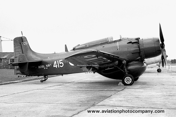 Royal Navy Douglas Skyraider AEW.1 WT121/CU415 at RNAS Culdrose (1968)
