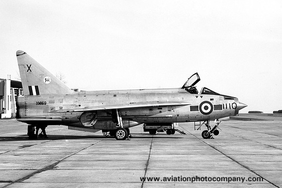 RAF Binbrook TFF English Electric Lightning F.1 XM169 at RAF Leuchars (1970)