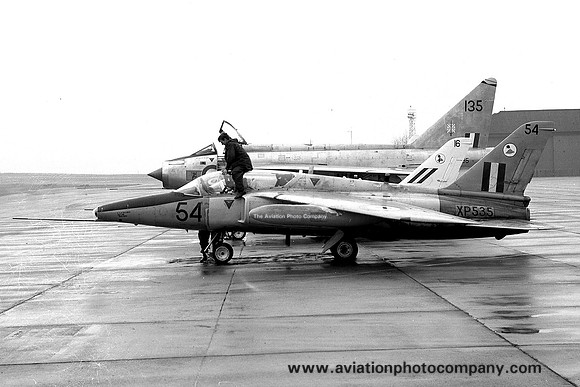 RAF 4 FTS Folland Gnat T.1 XP535/54 at RAF Leuchars (1970)