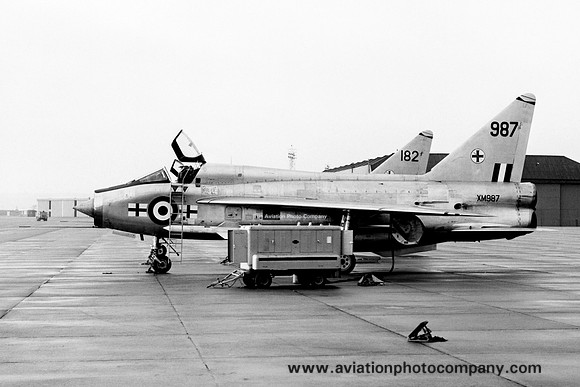 RAF 226 OCU 145 Squadron English Electric Lightning T.4 XM987 at RAF Leuchars (1970)