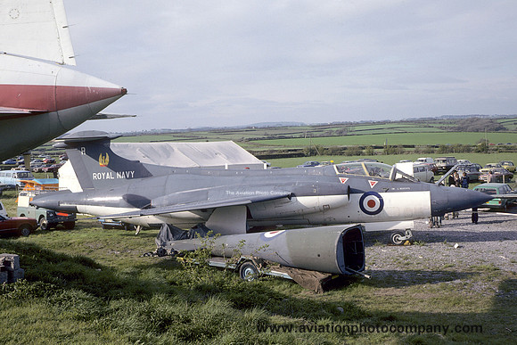 Royal Navy Blackburn Buccaneer S.1 at Rhoose (1979)