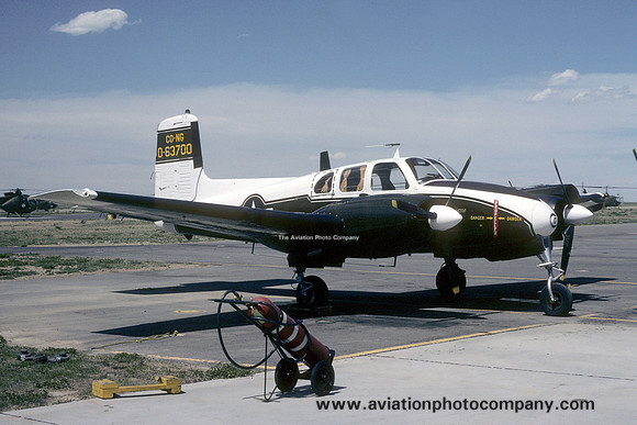 US Army Colorado ArNG Beech U-8D Seminole 56-3700 (1978)