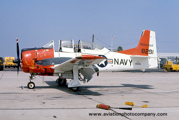 US Navy Miramar Base Flight North American T-28B Trojan 138291 (1975)