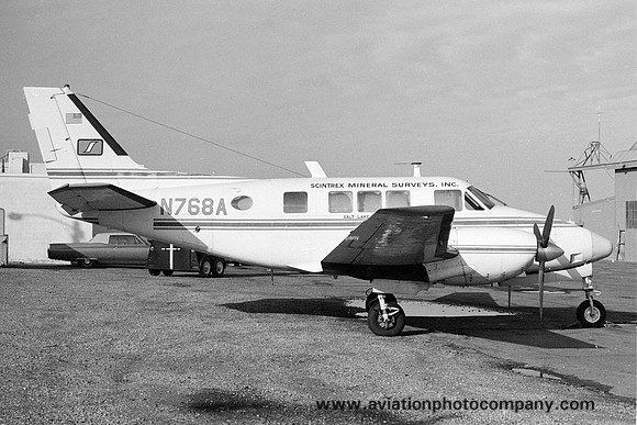 Scintrex Mineral Surveys Beech 65-B80 Queen Air N768A (1974)