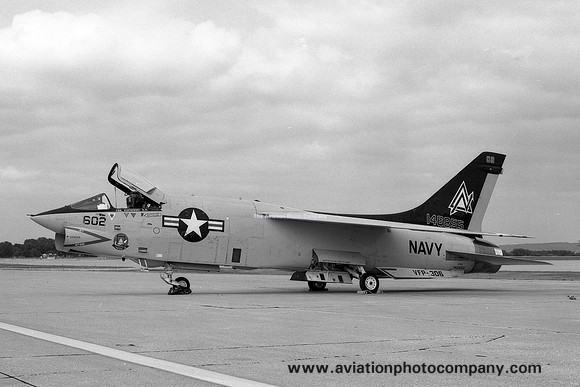 US Navy VFP-306 Chance RF-8G Crusader 146855/ND-602 at Offutt AFB (1982)