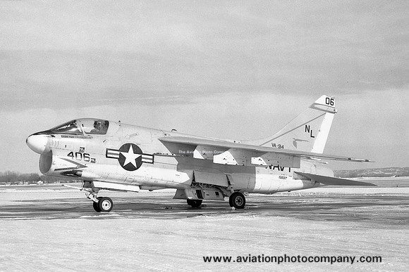 US Navy VA-94 LTV A-7E Corsair 158017/NL-406 at Offutt AFB (1982)