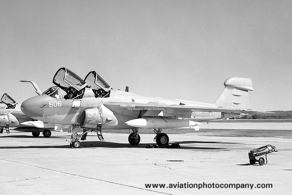 US Navy VAQ-132 Grumman EA-6B Prowler 161243/606 at Offutt AFB (1981)