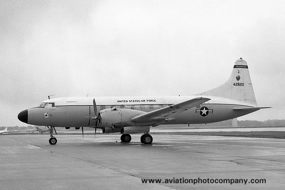 USAF Washington ANG 116 ARS Convair C-131D Samaritan 54-2820 at Offutt AFB (1982)