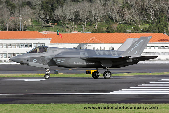 RAF 617 Squadron Lockheed F-35B Lightning II ZM142/008 at Lajes (2020)
