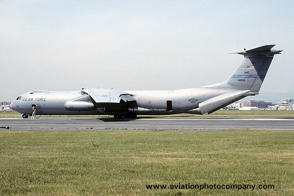 USAF 438 AW Lockheed C-141B Starlifter 64-0633 at Rhein Main AB (1993)
