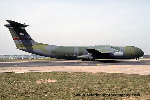 USAF 60 AW Lockheed C-141B Starlifter 65-0233 at Rhein Main AB (1993)
