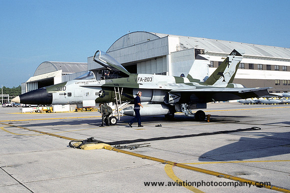 US Navy VFA-203 McDonnell Douglas F/A-18A Hornet 161926/AF-300 (1993)