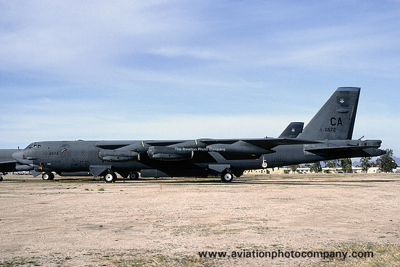USAF 93 BW Boeing B-52G Stratofortress 59-2572/CA at AMARC Davis Monthan (1994)