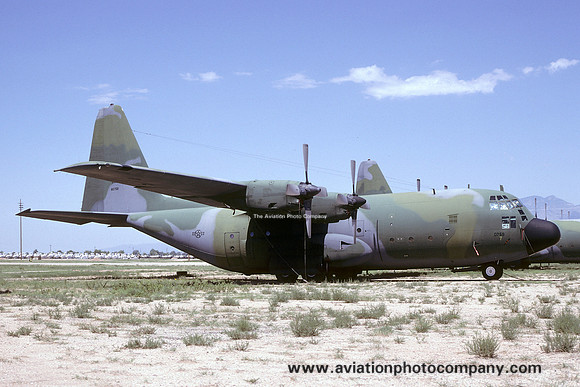 USAF Wisconsin ANG Lockheed C-130B Hercules 58-0758 at AMARC Davis Monthan (1993)