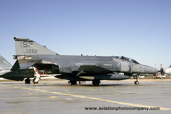 USAF 52 TFW 23 TFS McDonnell F-4G Phantom 69-7262/SP at AMARC Davis Monthan (1992)
