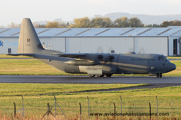 RAAF 37 Squadron Lockheed C-130J-30 Hercules A97-468 at Prestwick (2024)
