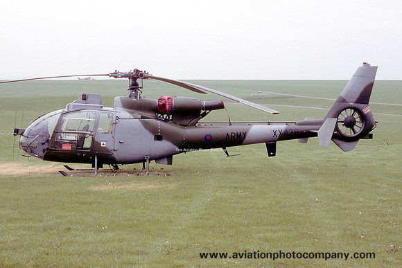 AAC 661 Squadron Westland Gazelle AH.1 XX438 at Middle Wallop (1994)