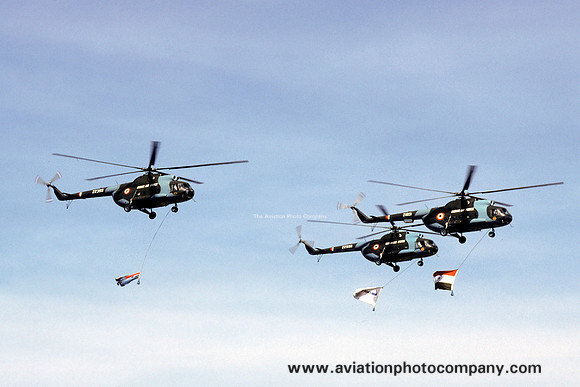 Indian Air Force Mil Mi-8 Flypast at Aero India 1996 Yelahanka