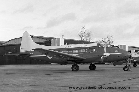 Royal Navy Yeovilton Station Flight De Havilland Sea Devon C.20 XJ324 (1971)