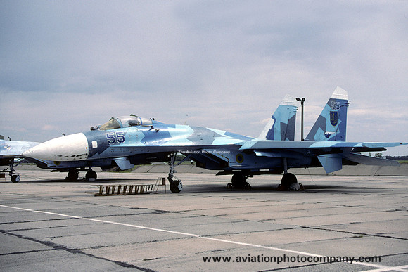 Ukrainian Air Force Sukhoi Su-27 55 blue (2004)