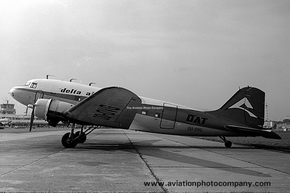Delta Air Transport Douglas DC-3A OO-DVG (1972)
