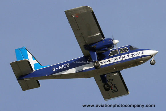 Shetland Islands Council Britten-Norman BN-2B-20 Islander G-SICB at Prestwick (2025)