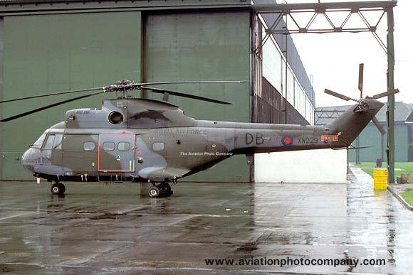 RAF 230 Squadron Westland Puma hC.1 XW229/DB at RAF Lossiemouth (1977)
