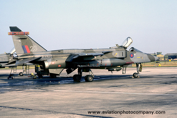RAF 226 OCU Sepecat Jaguar GR.1 XX754/23 at RAF Lossiemouth (1984)