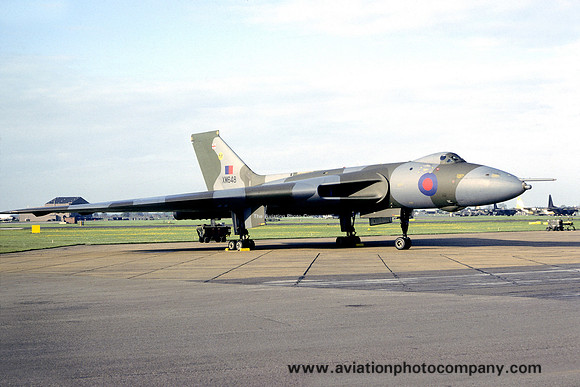 RAF 9 Squadron Avro Vulcan B.2 XM648 at the Mildenhall Air Fete (1981)