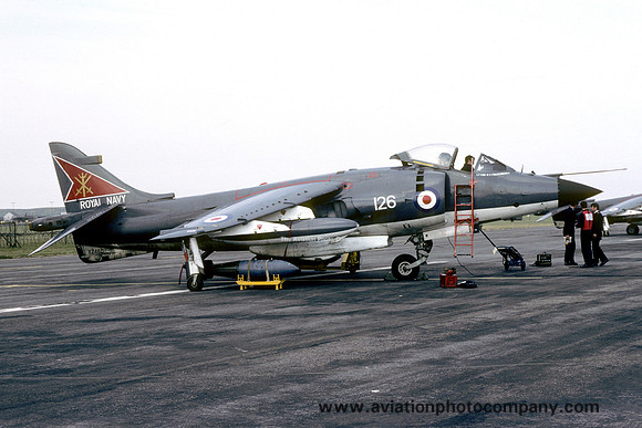 Royal Navy 800 Squadron Hawker Siddeley Sea Harrier FRS.1 XZ460/126 (1981)
