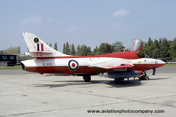 RAF 16 Squadron Hawker Hunter T.7 XL600 (1981)