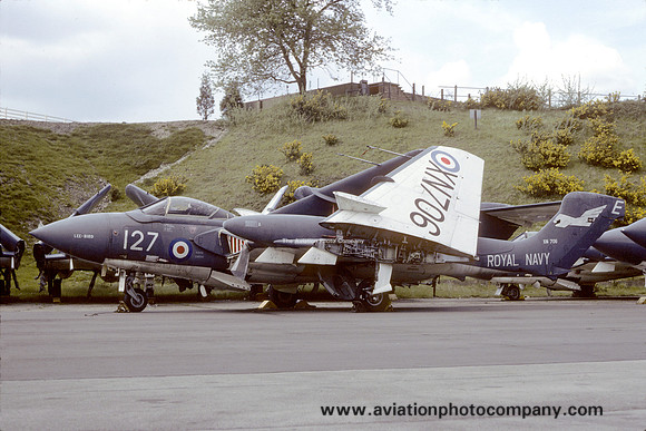 Royal Navy De Havilland Sea Vixen FAW.2 XN706/E127 stored at Farnborough (1981)