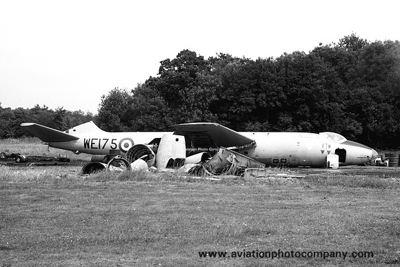 RAF English Electric Canberra PR.7 WE175 dumped at RAF Wattisham (1969)