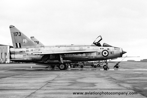 RAF Leuchars TFF English Electric Lightning F.1 XM173 at RAF Leuchars (1972)