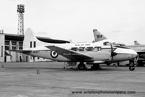 RAF De Havilland Devon C.2 VP977 at RAF Leuchars (1972)