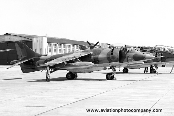 RAF Harrier OCU Hawker Siddeley Harrier GR.1 XW919 at RAF Leuchars (1972)
