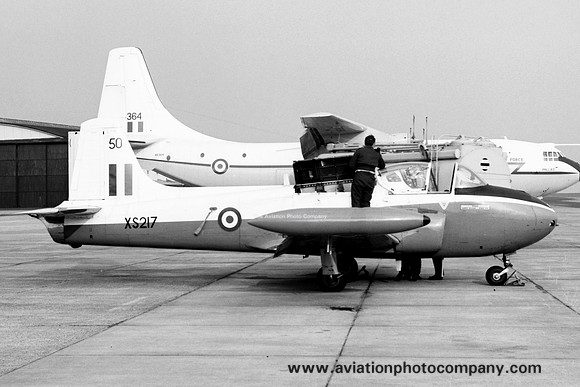 RAF CFS Hunting Jet Provost T.4 XS217/50 at RAF Leuchars (1972)