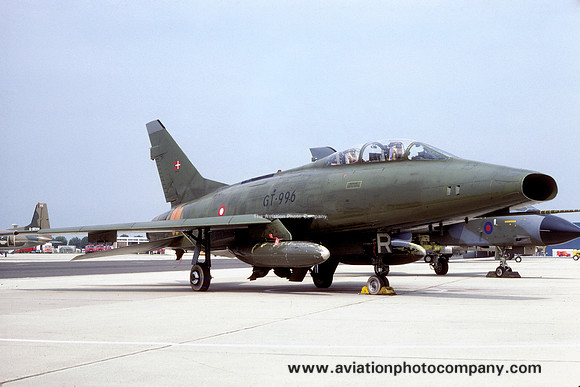 Danish Air Force Esk 730 North American F-100F Super Sabre GT-996 (1982)