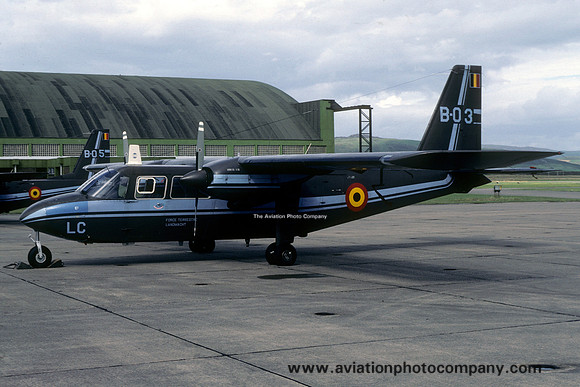Belgian Army Britten-Norman BN-2B-21 Islander B-03/LC (1982)